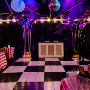 Black & White Checkered Dance floors